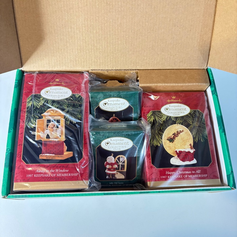 Hallmark 1997 Keepsake Ornament Collector Club Membership Kit Night Before Xmas